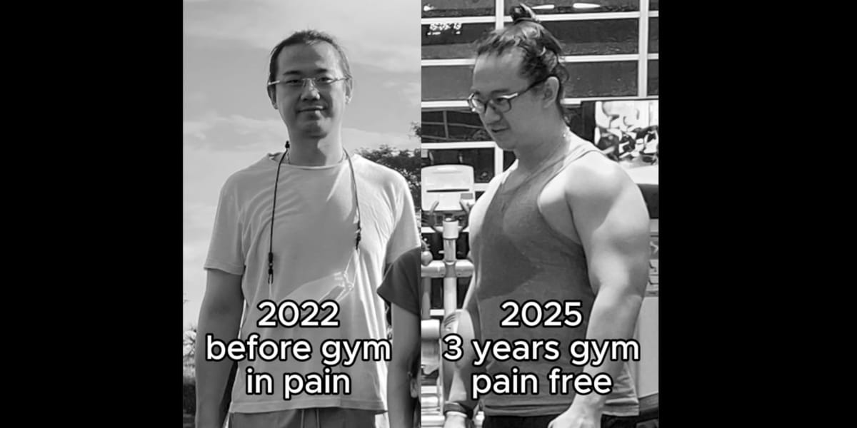 2022 - with chronic pain vs 2025 - pain free